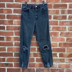 Distressed Mom Jeans